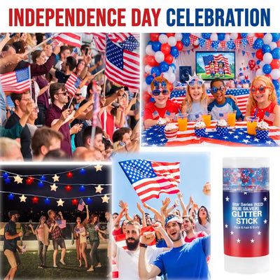 4th of July Glitter Stick